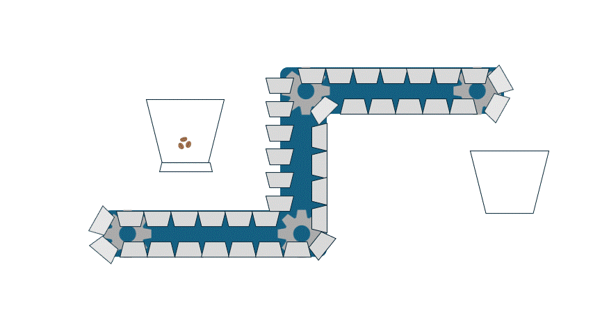 リターン下向き型のイラスト