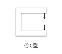 C型のイラスト